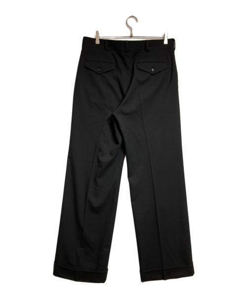 JUNYA WATANABE（ジュンヤワタナベ）JUNYA WATANABE (ジュンヤワタナベ) ウールギャバジンバギースラックス/Wool Gabardine Baggy Slacks ブラック サイズ:Ｌの古着・服飾アイテム