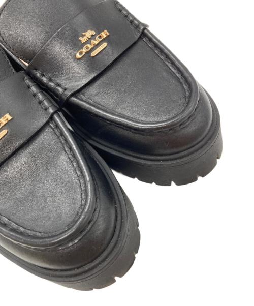 COACH（コーチ）COACH (コーチ) ルーシーローファー/Lucy Loafer ブラック サイズ:24㎝の古着・服飾アイテム