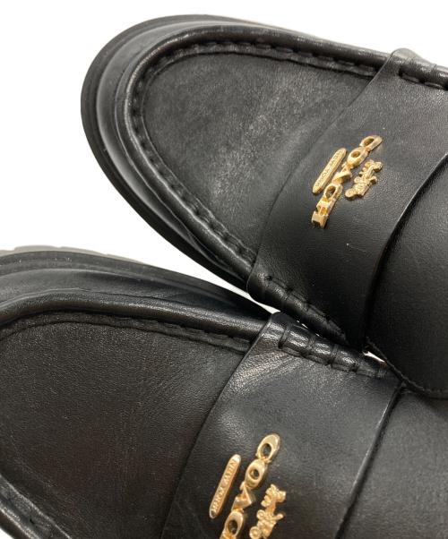 COACH（コーチ）COACH (コーチ) ルーシーローファー/Lucy Loafer ブラック サイズ:24㎝の古着・服飾アイテム