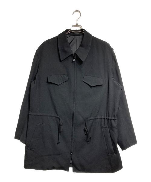 Yohji Yamamoto pour homme（ヨウジヤマモト プールオム）Yohji Yamamoto pour homme (ヨウジヤマモト プールオム) Waist String Blouson/ウエストストリングブルゾン ブラック サイズ:4の古着・服飾アイテム