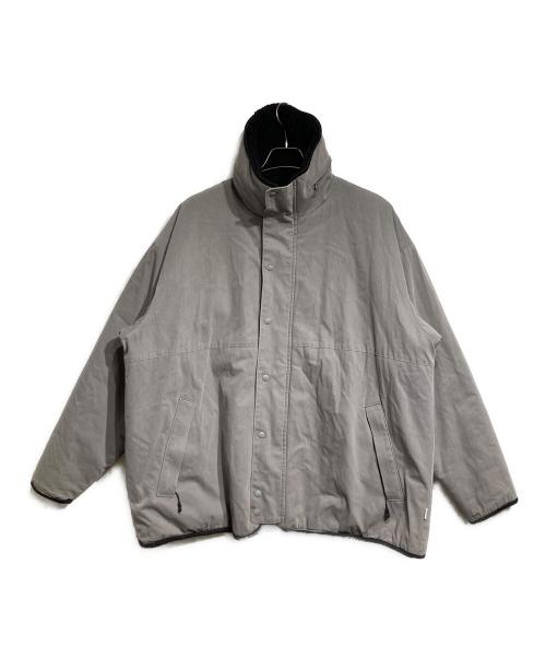 is-ness（イズネス）is-ness (イズネス) Graphpaper (グラフペーパー) Reversible Fleece Jacket/リバーシブルフリースジャケット グレー サイズ:Freeの古着・服飾アイテム