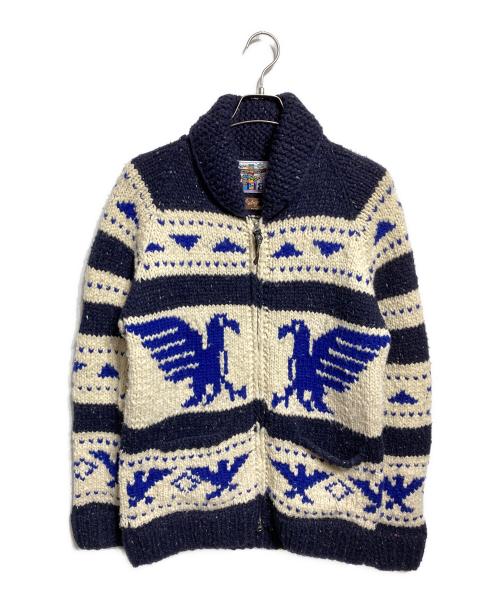 KANATA（カナタ）KANATA (カナタ) カウチンニットカーディガン/Cowichan knit cardigan ネイビー サイズ:－の古着・服飾アイテム
