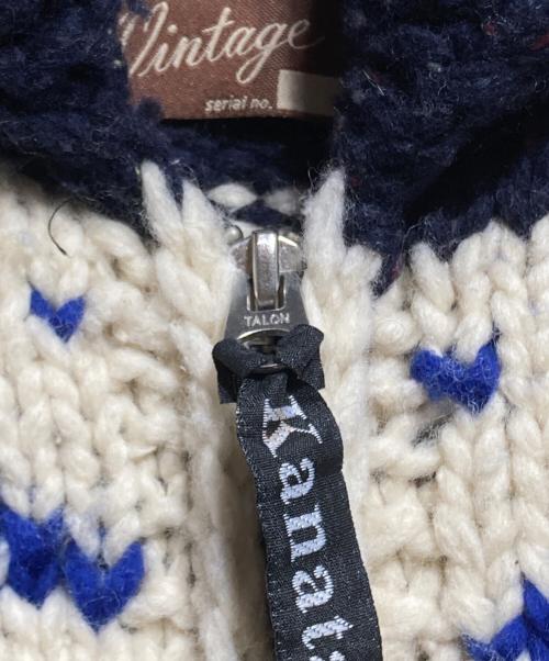 KANATA（カナタ）KANATA (カナタ) カウチンニットカーディガン/Cowichan knit cardigan ネイビー サイズ:－の古着・服飾アイテム