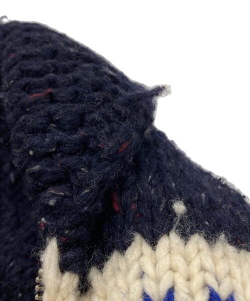 KANATA（カナタ）KANATA (カナタ) カウチンニットカーディガン/Cowichan knit cardigan ネイビー サイズ:－の古着・服飾アイテム