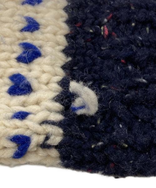 KANATA（カナタ）KANATA (カナタ) カウチンニットカーディガン/Cowichan knit cardigan ネイビー サイズ:－の古着・服飾アイテム