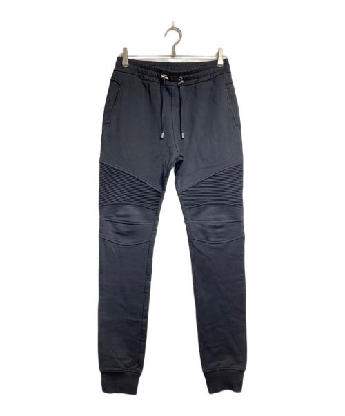 BALMAIN（バルマン）BALMAIN (バルマン) スウェットバイカーパンツ/Sweat biker pants ブラック サイズ:Sの古着・服飾アイテム