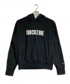 Subcultureサブカルチャー）の古着「プルオーバーパーカー/Pullover Hoodie」｜ブラック