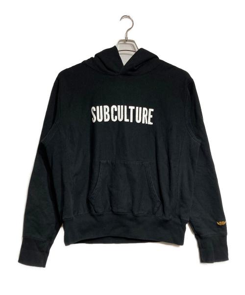 Subculture（サブカルチャー）Subculture (サブカルチャー) プルオーバーパーカー/Pullover Hoodie ブラック サイズ:2の古着・服飾アイテム