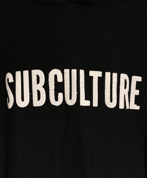 Subculture（サブカルチャー）Subculture (サブカルチャー) プルオーバーパーカー/Pullover Hoodie ブラック サイズ:2の古着・服飾アイテム