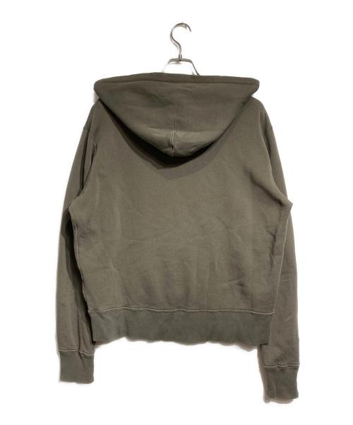 RRL（ダブルアールエル）RRL (ダブルアールエル) ロゴプリント後付けフーディー/parka グレー サイズ:Ｌの古着・服飾アイテム