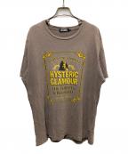 Hysteric Glamourヒステリックグラマー）の古着「ヒスガールプリントTシャツ」｜グレー