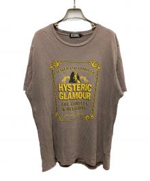 Hysteric Glamour（ヒステリックグラマー）の古着「ヒスガールプリントTシャツ」｜グレー