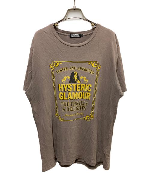 Hysteric Glamour（ヒステリックグラマー）Hysteric Glamour (ヒステリックグラマー) ヒスガールプリントTシャツ グレー サイズ:Lの古着・服飾アイテム