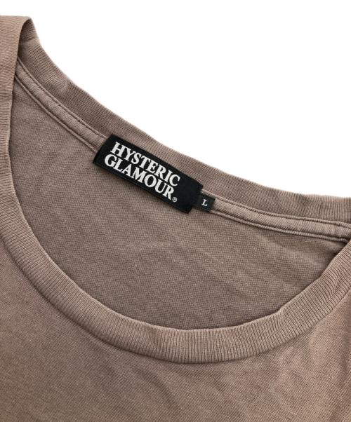 Hysteric Glamour（ヒステリックグラマー）Hysteric Glamour (ヒステリックグラマー) ヒスガールプリントTシャツ グレー サイズ:Lの古着・服飾アイテム