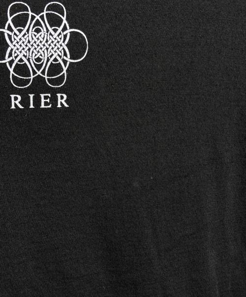 RIER（リア）RIER (リア) プリントTシャツ/Graphic T-shirt ブラック サイズ:Lの古着・服飾アイテム