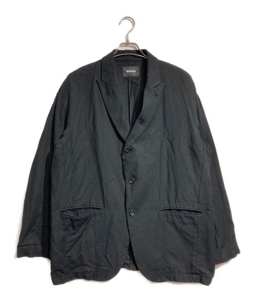 ZUCCA（ズッカ）ZUCCA (ズッカ) ウールコットン縮絨ジャケット/ Wool-Cotton Boiled Jacket ブラック サイズ:Ｍの古着・服飾アイテム