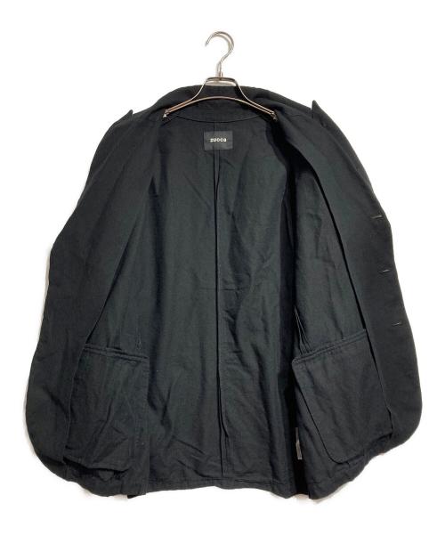 ZUCCA（ズッカ）ZUCCA (ズッカ) ウールコットン縮絨ジャケット/ Wool-Cotton Boiled Jacket ブラック サイズ:Ｍの古着・服飾アイテム