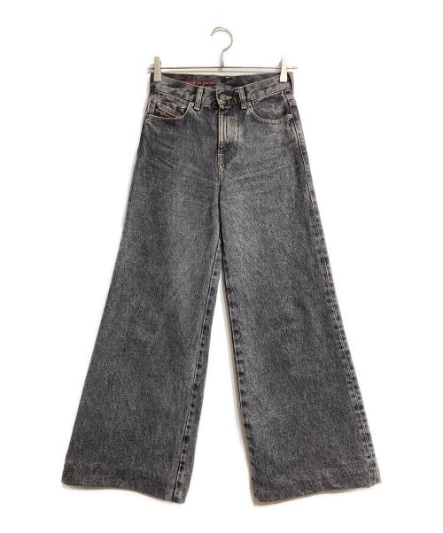 DIESEL（ディーゼル）DIESEL (ディーゼル) 1978 D-AKEMIワイドレッグデニムパンツ/Denim Pants ブラック サイズ:W24の古着・服飾アイテム