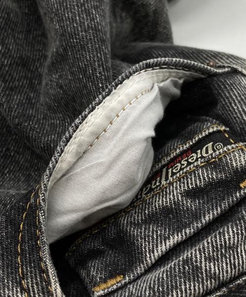 DIESEL（ディーゼル）DIESEL (ディーゼル) 1978 D-AKEMIワイドレッグデニムパンツ/Denim Pants ブラック サイズ:W24の古着・服飾アイテム