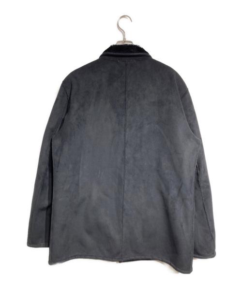 ARMANI COLLEZIONI（アルマーニ コレツィオーニ）ARMANI COLLEZIONI (アルマーニ コレツィオーニ) フェイクムートンジャケット/faux shearling jacket ブラック サイズ:50の古着・服飾アイテム