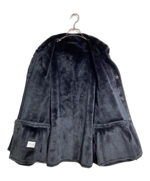 ARMANI COLLEZIONI（アルマーニ コレツィオーニ）ARMANI COLLEZIONI (アルマーニ コレツィオーニ) フェイクムートンジャケット/faux shearling jacket ブラック サイズ:50の古着・服飾アイテム