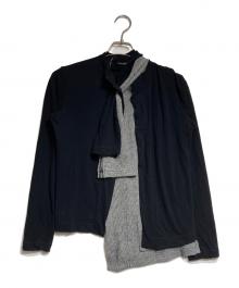 Y's（ワイズ）の古着「レイヤードシャツ/Layered Shirt」｜ブラック