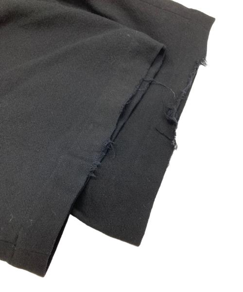 Yohji Yamamoto pour homme（ヨウジヤマモト プールオム）Yohji Yamamoto pour homme (ヨウジヤマモト プールオム) ウールフランネル タックパンツ/Wool Flannel Pleated Trousers  ブラック サイズ:4の古着・服飾アイテム