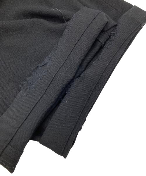 Yohji Yamamoto pour homme（ヨウジヤマモト プールオム）Yohji Yamamoto pour homme (ヨウジヤマモト プールオム) ウールフランネル タックパンツ/Wool Flannel Pleated Trousers  ブラック サイズ:4の古着・服飾アイテム