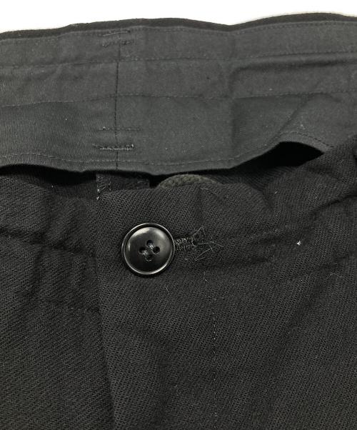 Yohji Yamamoto pour homme（ヨウジヤマモト プールオム）Yohji Yamamoto pour homme (ヨウジヤマモト プールオム) ウールフランネル タックパンツ/Wool Flannel Pleated Trousers  ブラック サイズ:4の古着・服飾アイテム