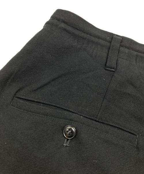 Yohji Yamamoto pour homme（ヨウジヤマモト プールオム）Yohji Yamamoto pour homme (ヨウジヤマモト プールオム) ウールフランネル タックパンツ/Wool Flannel Pleated Trousers  ブラック サイズ:4の古着・服飾アイテム