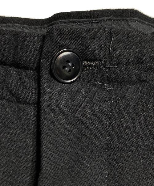 Yohji Yamamoto pour homme（ヨウジヤマモト プールオム）Yohji Yamamoto pour homme (ヨウジヤマモト プールオム) ウールフランネル タックパンツ/Pleated Wool Flannel Pants  ブラック サイズ:3の古着・服飾アイテム