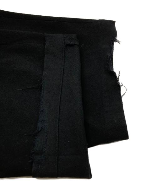 Yohji Yamamoto pour homme（ヨウジヤマモト プールオム）Yohji Yamamoto pour homme (ヨウジヤマモト プールオム) ウールフランネル タックパンツ/Pleated Wool Flannel Pants  ブラック サイズ:3の古着・服飾アイテム