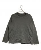 REGULATION Yohji Yamamotoレギュレーションヨウジヤマモト）の古着「インサイドアウトカットソー/Inside-out cut and sew」｜グレー