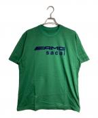 sacai×Mercedes AMGサカイ×）の古着「コラボプリントTシャツ/collab T-shirt」｜グリーン