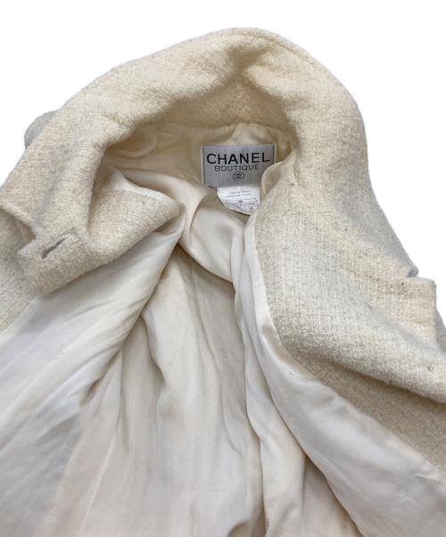 CHANEL（シャネル）CHANEL (シャネル) ココボタンツイードジャケット アイボリー サイズ:38の古着・服飾アイテム