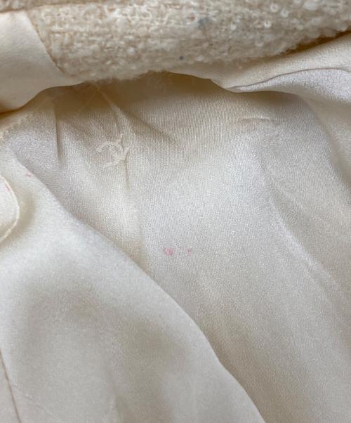 CHANEL（シャネル）CHANEL (シャネル) ココボタンツイードジャケット アイボリー サイズ:38の古着・服飾アイテム