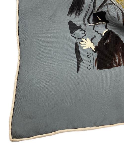 HERMES（エルメス）HERMES (エルメス) シルクスカーフ/silk scarf/カレ90 ブルーの古着・服飾アイテム
