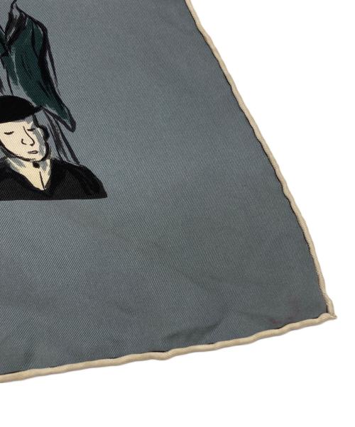 HERMES（エルメス）HERMES (エルメス) シルクスカーフ/silk scarf/カレ90 ブルーの古着・服飾アイテム