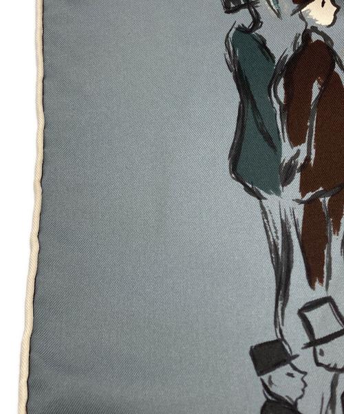 HERMES（エルメス）HERMES (エルメス) シルクスカーフ/silk scarf/カレ90 ブルーの古着・服飾アイテム