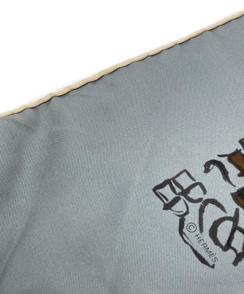 HERMES（エルメス）HERMES (エルメス) シルクスカーフ/silk scarf/カレ90 ブルーの古着・服飾アイテム