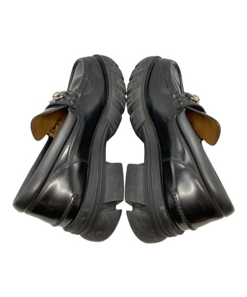 GUCCI（グッチ）GUCCI (グッチ) プラットフォームホースビットローファー/Platform Horsebit Loafers ブラック サイズ:10の古着・服飾アイテム