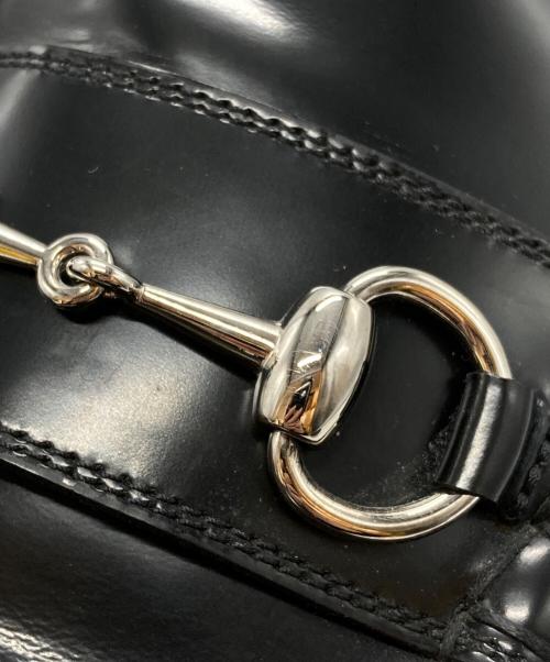 GUCCI（グッチ）GUCCI (グッチ) プラットフォームホースビットローファー/Platform Horsebit Loafers ブラック サイズ:10の古着・服飾アイテム