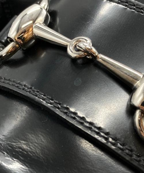 GUCCI（グッチ）GUCCI (グッチ) プラットフォームホースビットローファー/Platform Horsebit Loafers ブラック サイズ:10の古着・服飾アイテム