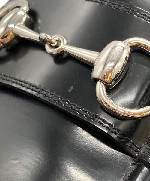 GUCCI（グッチ）GUCCI (グッチ) プラットフォームホースビットローファー/Platform Horsebit Loafers ブラック サイズ:10の古着・服飾アイテム