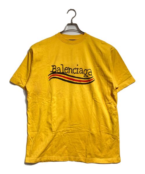 BALENCIAGA（バレンシアガ）BALENCIAGA (バレンシアガ) Handwritten Campaign Logo T-Shirt/ハンドリトゥンキャンペーンロゴTシャツ イエロー サイズ:Sの古着・服飾アイテム