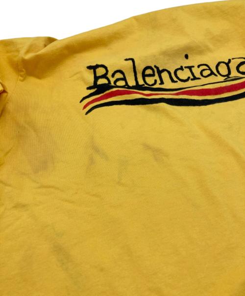 BALENCIAGA（バレンシアガ）BALENCIAGA (バレンシアガ) Handwritten Campaign Logo T-Shirt/ハンドリトゥンキャンペーンロゴTシャツ イエロー サイズ:Sの古着・服飾アイテム