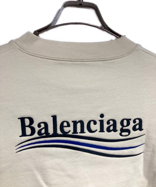 BALENCIAGA（バレンシアガ）BALENCIAGA (バレンシアガ) キャンペーンロゴスウェット ベージュ サイズ:Sの古着・服飾アイテム