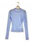 ALEXANDER WANG（アレキサンダー・ワン）の古着「Evening Haze Semi-Sheer Mesh Topクリスタル装飾ストレッチチュールトップ」｜ブルー