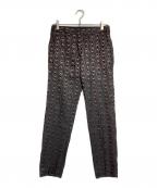 DRIES VAN NOTENドリスヴァンノッテン）の古着「ウェーブジャガードスラックス/Wave Jacquard Trousers / Pants」｜ブラック