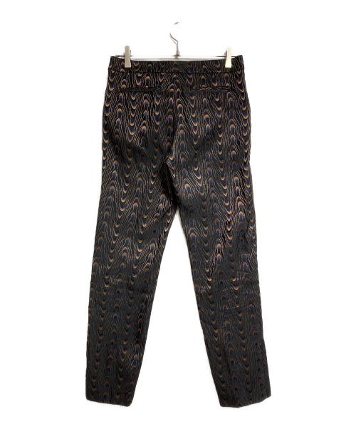 DRIES VAN NOTEN（ドリスヴァンノッテン）DRIES VAN NOTEN (ドリスヴァンノッテン) ウェーブジャガードスラックス/Wave Jacquard Trousers / Pants ブラック サイズ:36の古着・服飾アイテム